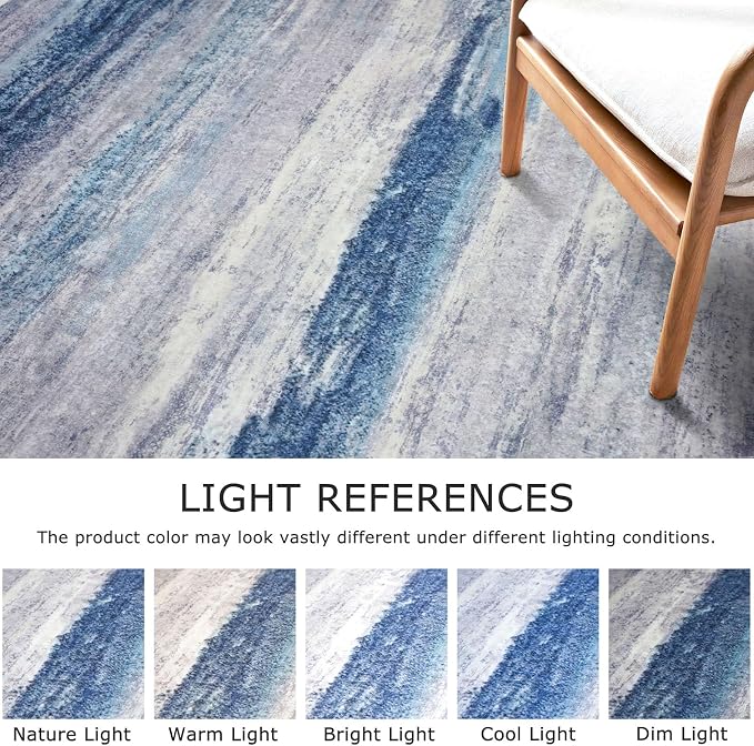 KOZYFLY Modern Abstract Hallway Runner Rug, 2x8 Washable Rug Runner Non-Slip - Image 4