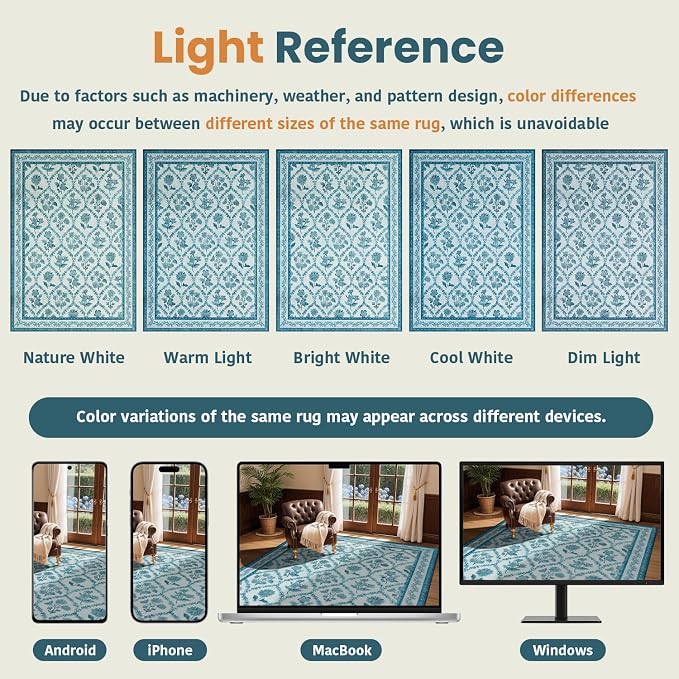 LIANLAM Washable Rug Area Rugs for Living Room - Image 8