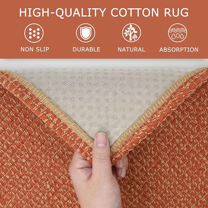 KOZYFLY Runners for Hallways 2x5 ft Washable Kitchen Runner Non Slip Rubber - Image 6