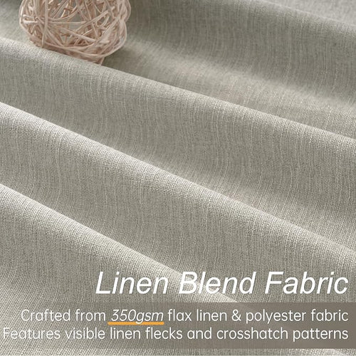102 inch blackout curtains for Sliding door 2 Panels 100% Blackout Linen - Image 2