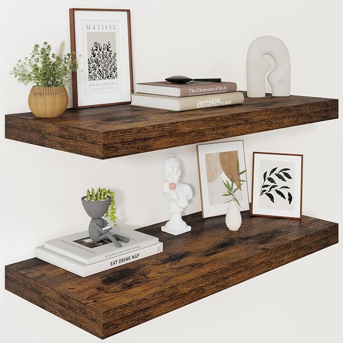 Vivelove 12" Deep Floating Shelves by VIVELOVE