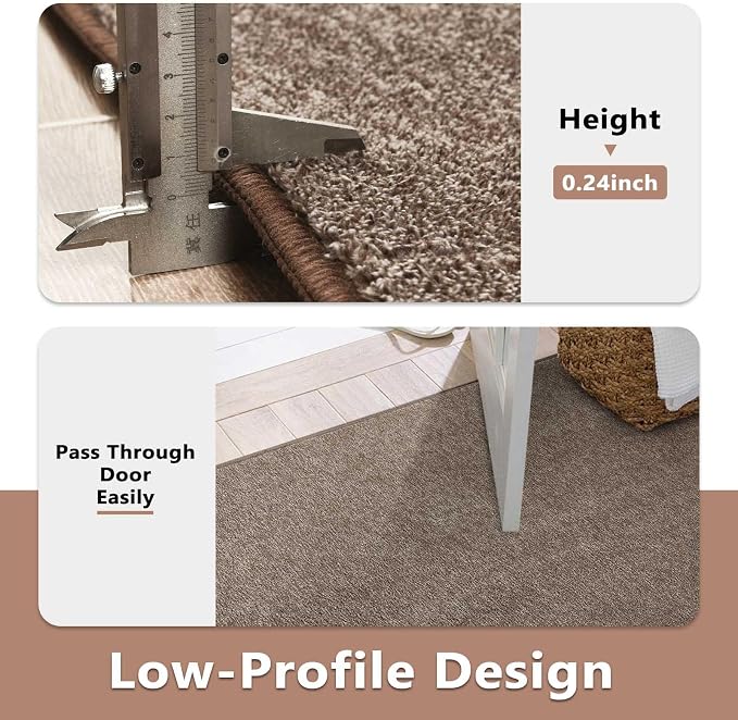 FinRèc Low Pile 5x7 Washable Area Rugs - Image 6