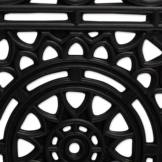 DII Rubber Doormats Collection All Weather, Sun Scroll - Image 4