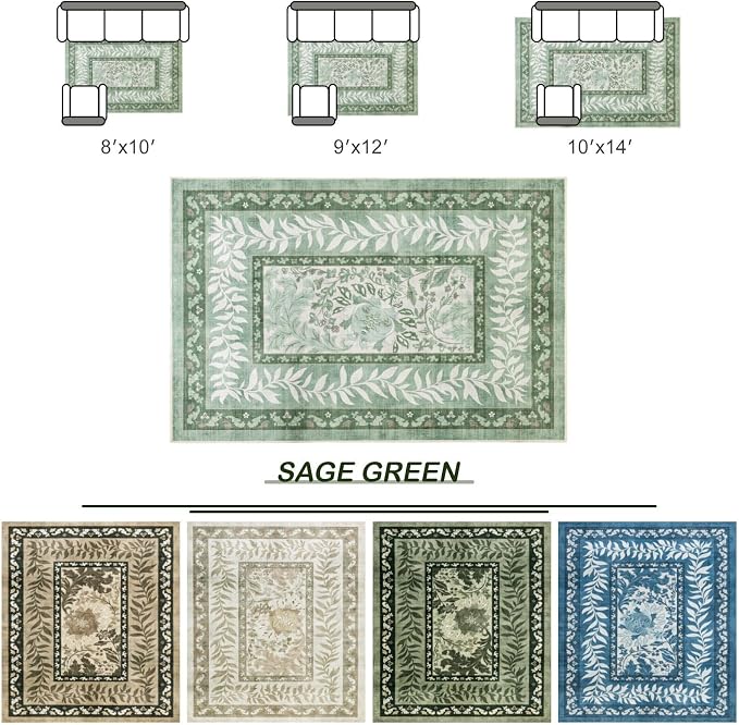 LIANLAM Washable Rug Area Rugs for Living Room - Image 8