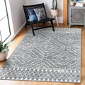 Wonnitar Moroccan Washable Rugs 4x6, Non-Slip Gray Living Room Area Rug by Wonnitar