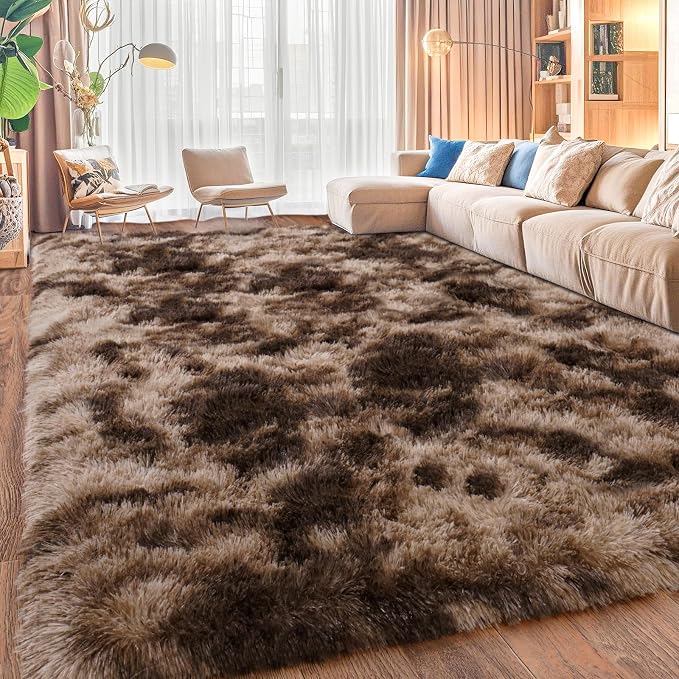 Upgrade Non-Slip Plush Rugs for Living Room, Soft Shaggy Carpets for Living Room - Image 2