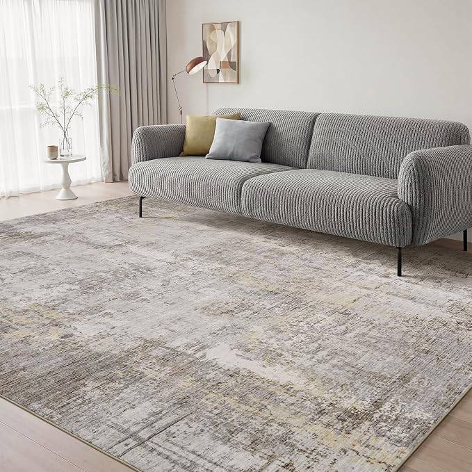 8 x 10 Area Rugs for Living Room, Machine Washable Non Slip Rug Ultra Soft Low by AMOAMI