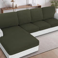 H.VERSAILTEX Sectional Couch Covers 1 Piece Chaise Slipcover L Shape Separate by HVERSAILTEX