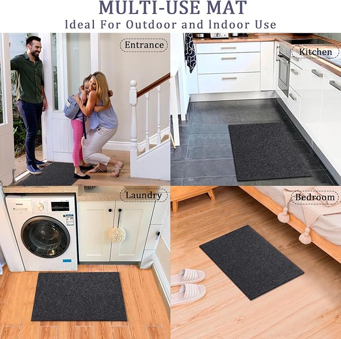 AAZZKANG Door Mat 2 Pack Non Slip Indoor Outdoor Doormat Utility Multi-Purpose - Image 6