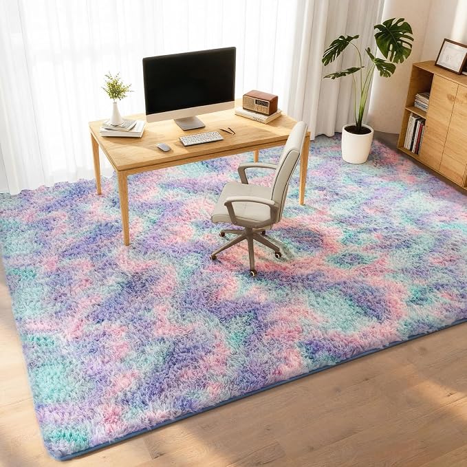 Litanika 3x5 Fluffy Shag Faux Fur Area Rug - Image 3