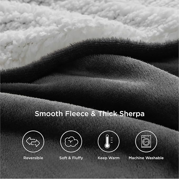 Bedsure GentleSoft Sherpa Fleece Twin Size Blanket - Image 8