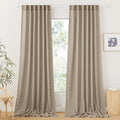 RYB HOME Long Linen Curtains 96 inches Long by RYBHOME