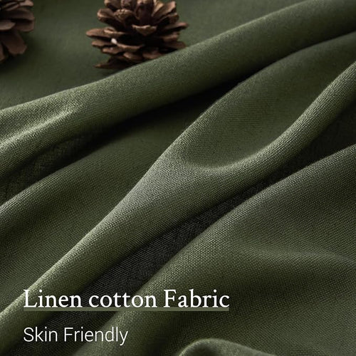 120 Inch Long Curtains Pinch Pleat Linen Curtains - Image 2