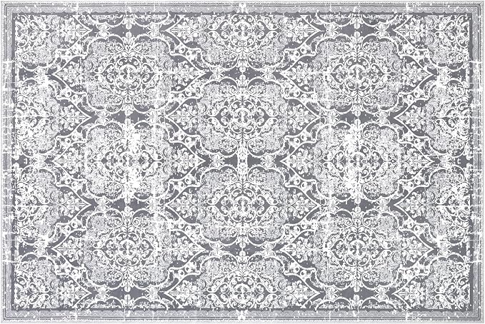Vaukki Living Room Rug, Vintage Shaggy Soft Laundry Rug, Non Slip Kitchen Area - Image 8