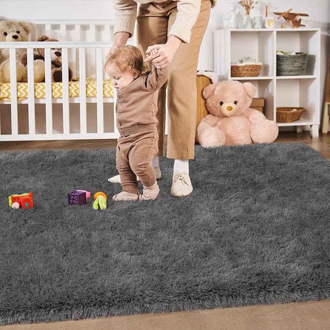 Merelax Soft Area Rugs for Livingroom Bedroom, Shaggy Plush Fuzzy Fluffy Carpet - Image 3