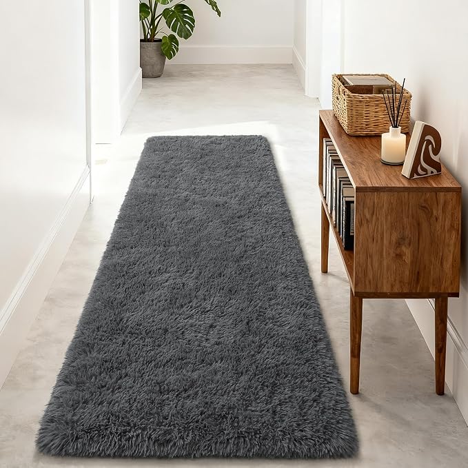 Merelax Soft Runner Rugs for Bedroom Living Room, 2x6 Feet Non Slip Plush by Merelax