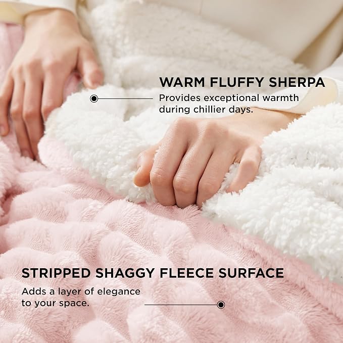Bedsure Sherpa Blanket King Size - Image 3