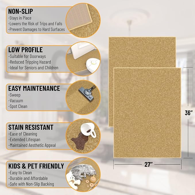 Ottomanson Rugs for Entryway 2'3" x 3' - Image 2