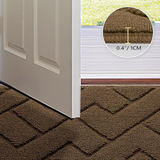 hicorfe Indoor Doormat, Front Back Door Mat TPR Backing Non Slip Mats 20"x31.5" - Image 4
