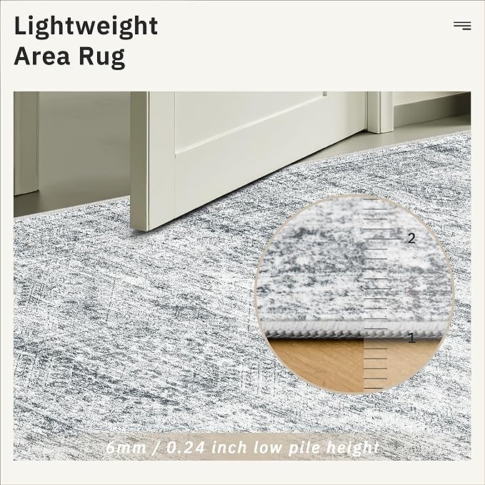 Washable Area Rug 8x12, Large Soft Rugs - Image 7