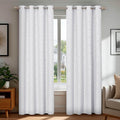 Deconovo White Curtains, Room Darkening Living Room Curtain, Thermal Insulated by Deconovo