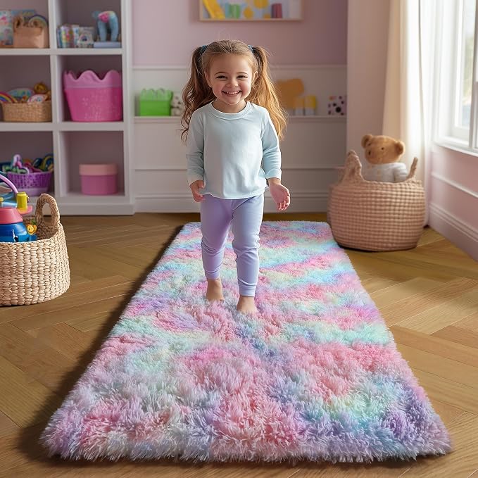 Amdrebio Rainbow 2x6 Runner Area Rugs - Image 3