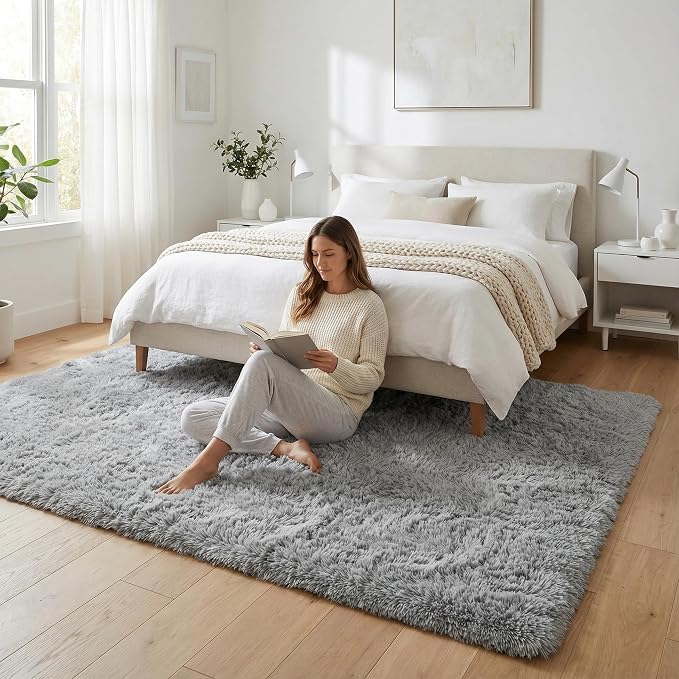 Merelax Modern Soft Fluffy Large Shaggy Rug - Image 2