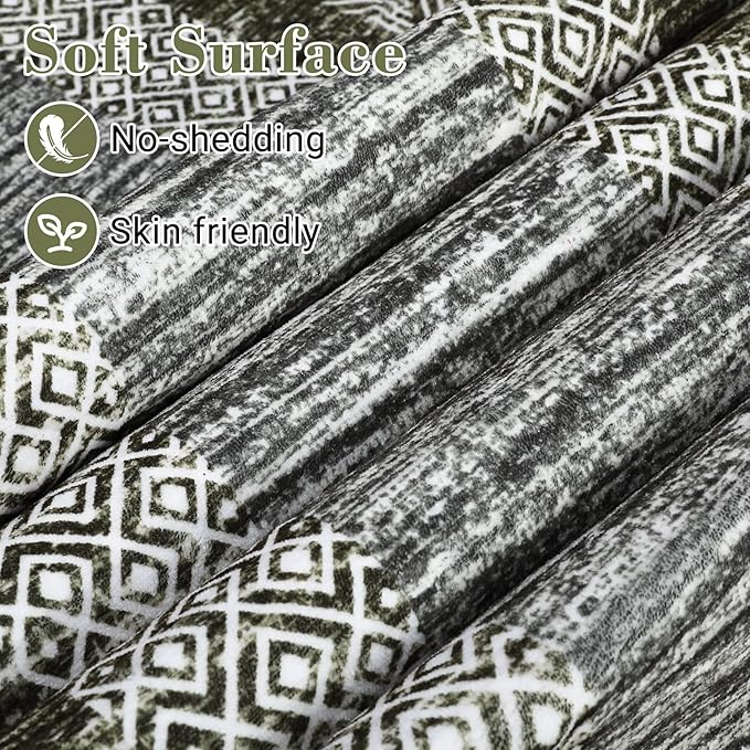 GarveeHome 10x13 Large Washable Geometric Area Rug Non Slip Non Shedding Floor - Image 4