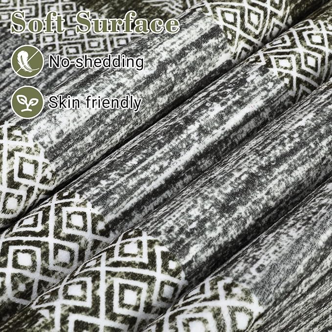 GarveeHome 2.5x8 Modern Bordered Runner Rug Soft Non Slip Washable Floor Carpet - Image 3