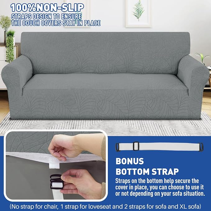 YEMYHOM Couch Cover Latest Jacquard Design High Stretch Sofa Covers - Image 5