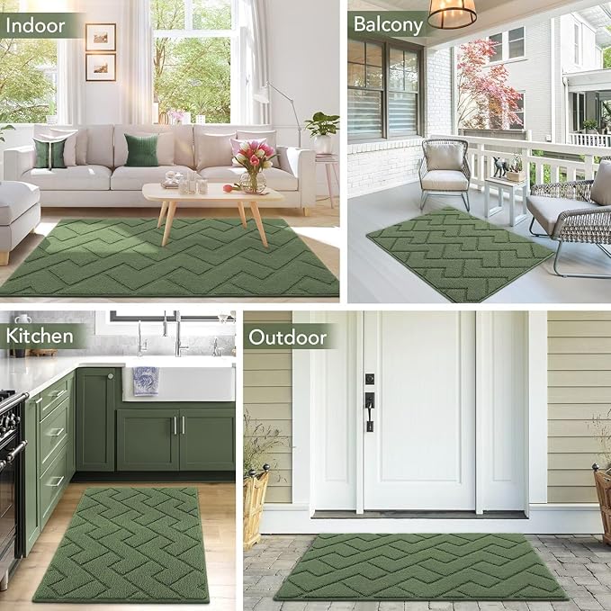 hicorfe Indoor Doormat, Front Back Door Mat TPR Backing Non Slip Mats 20"x31.5" - Image 8