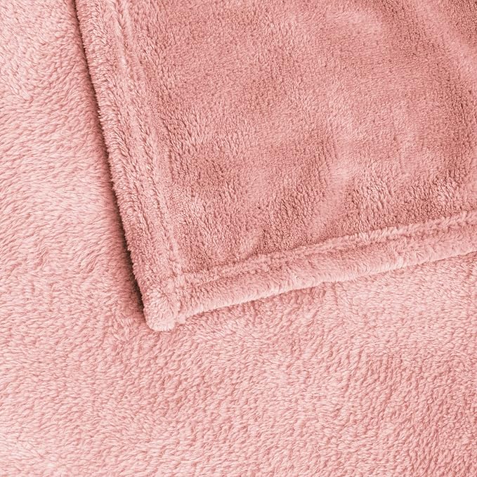 BEDELITE Fleece Blanket Twin Size Pink Throw Blankets - Image 8