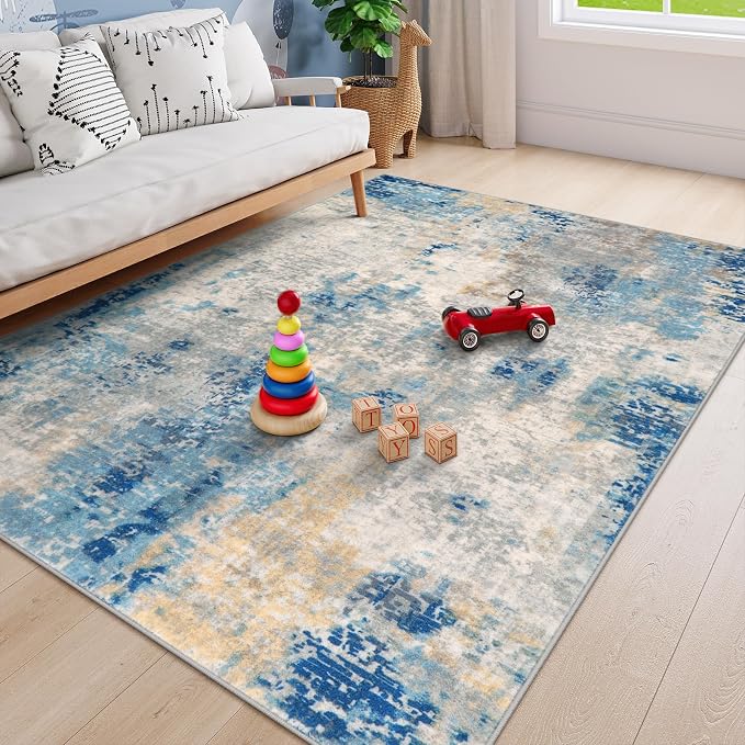 Lahome Modern Abstract 6x9 Area Rugs - Image 3