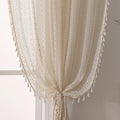 WAZZIO Boho Crochet Curtains for Living Room Lace Curtains 84 Inches Long 2 by WAZZIO