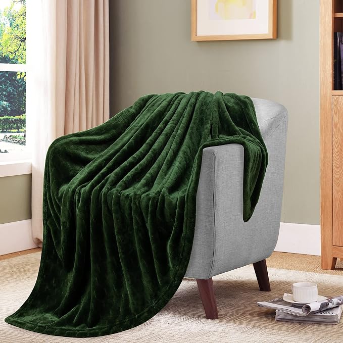 TOONOW Fleece Blanket Textured Fuzzy Plush Throw Blanket Twin Size 60" x 80" - Image 6