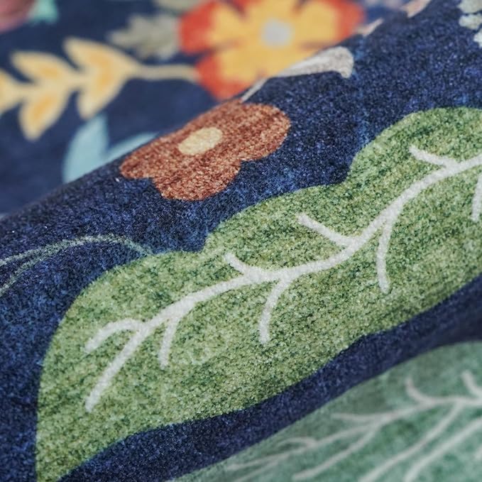 Washable Non-Slip Runner Rug 2x8: Water-Resistant Floral Kitchen Rug Indoor Low - Image 7
