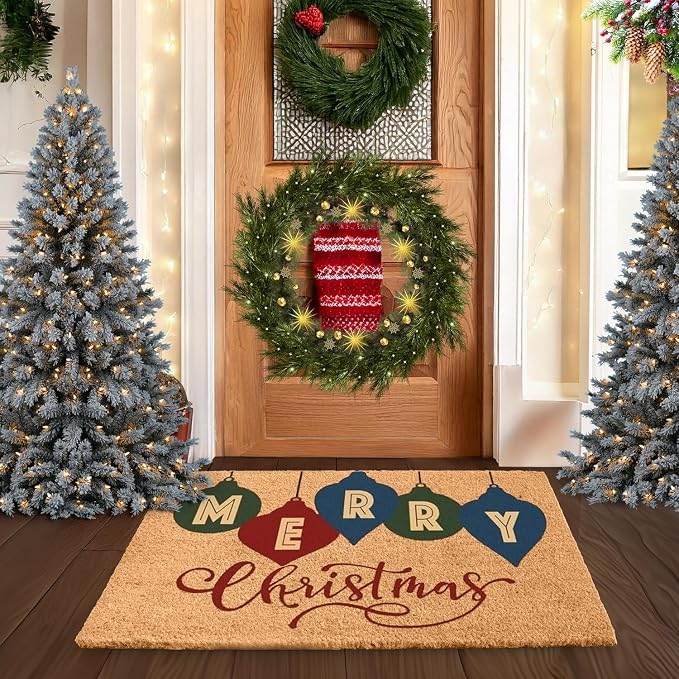 LuxUrux Extra Large Christmas Door Mat 3x5 Feet – Merry Christmas Coir Doormat - Image 3