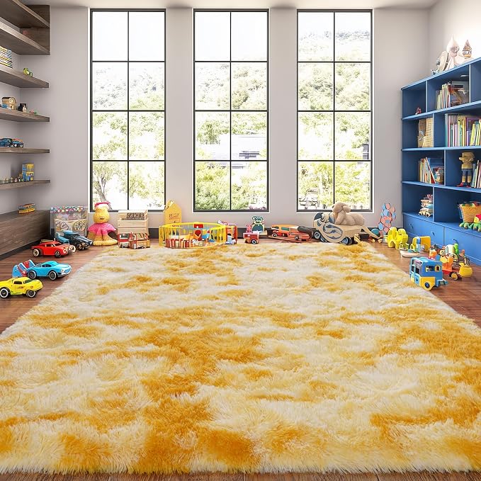Upgrade Non-Slip Plush Rugs for Living Room, Soft Shaggy Carpets for Living Room - Image 4