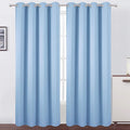 LEMOMO Sky Blue Thermal Blackout Curtains/52 x 95 Inch/Set of 2 Panels Room by Lemomo