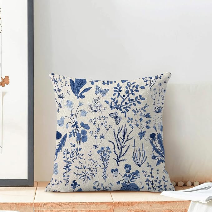 AEIOAE Summer Pillow Covers 16x16 Inch Set of 2, Seasonal Floral Outdoor - Image 3