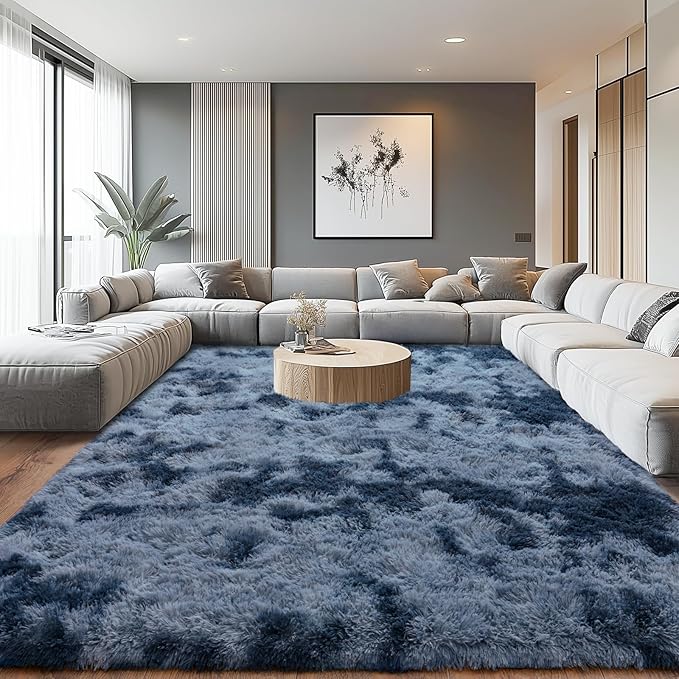 Upgrade Non-Slip Plush Rugs for Living Room, Soft Shaggy Carpets for Living Room - Image 5