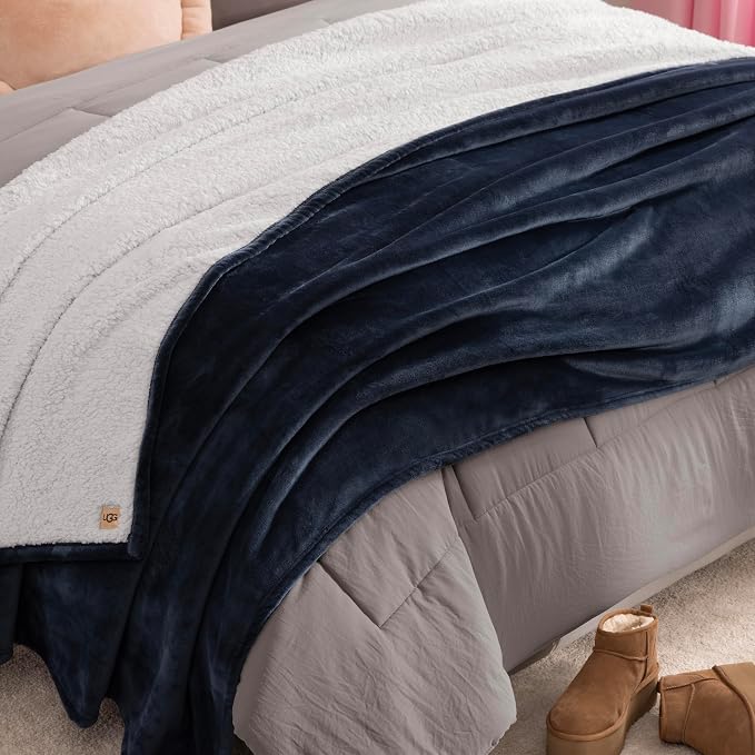 UGG Nita Full/Queen Blanket, Ultra Soft Queen Bedding, Cozy Plush Fuzzy Blanket - Image 6