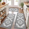 Tritard Non Slip Kitchen Rugs Sets of 3 Washable Boho Kitchen Mats by Tritard
