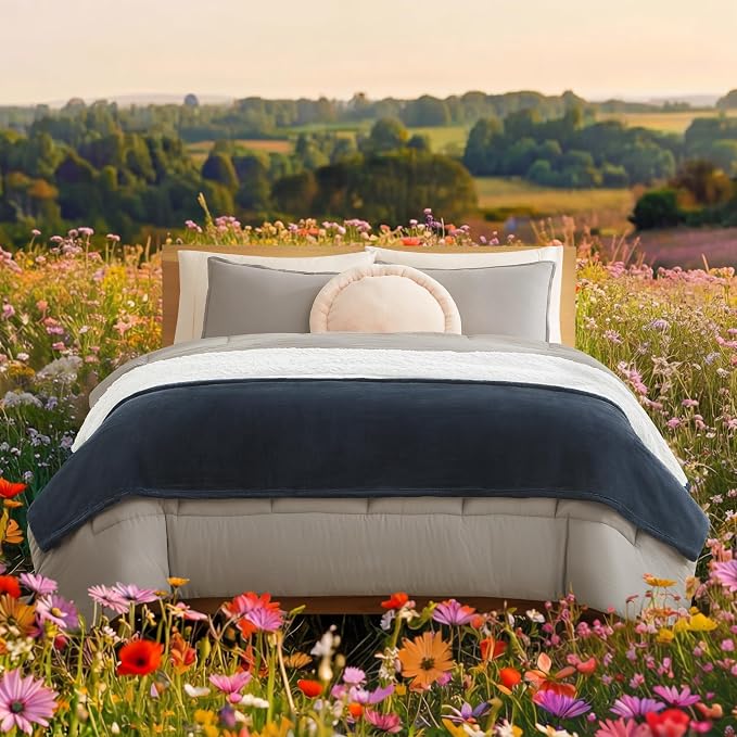 UGG Nita King Blanket for Bed, Cozy Fuzzy Blanket, Ultra Soft Cal King Bedding - Image 2