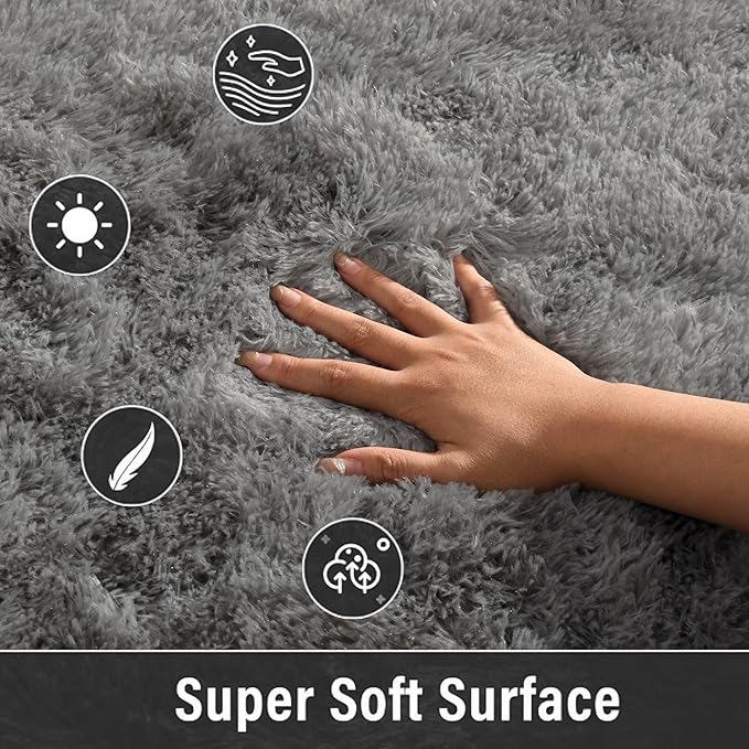 Merelax Soft Area Rugs for Livingroom Bedroom, Shaggy Plush Fuzzy Fluffy Carpet - Image 3