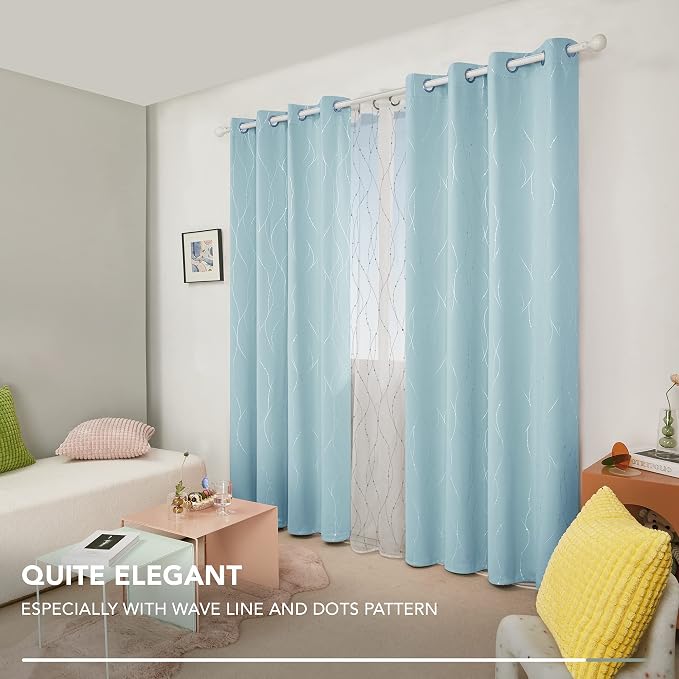Deconovo Blackout Curtains, Thermal Insulated Soundproof Grommet Drapes - Image 8