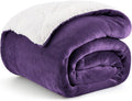 Bedsure GentleSoft Sherpa Fleece Twin Size Blanket by BEDSURE