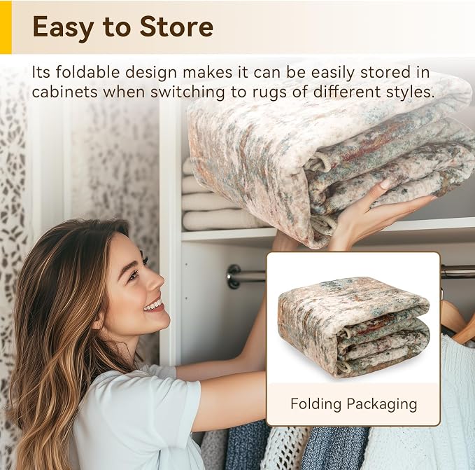 Washable Area Rugs 6ft Non-Slip Modern Abstract Soft - Image 9