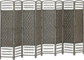 HOMCOM 8 Panel Room Divider, Folding Privacy Screen, 5.6' Room Separator by HOMCOM