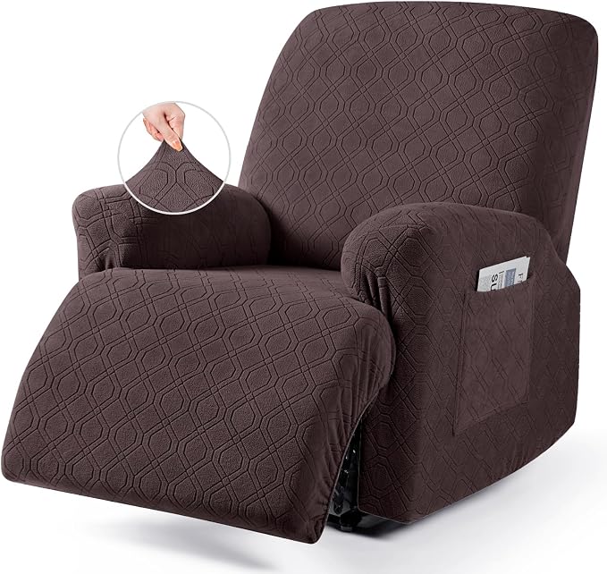 VANSOFY Recliner Chair Cover, 3-Pieces Stretch Recliner Covers by VANSOFYFURNITURECOVERS